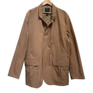 Brooks Brothers Tan Brown Field Jacket Size XXL Casual Chore Rain Coat